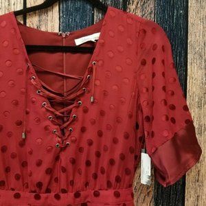 Lovers + Friends Raspberry Romper